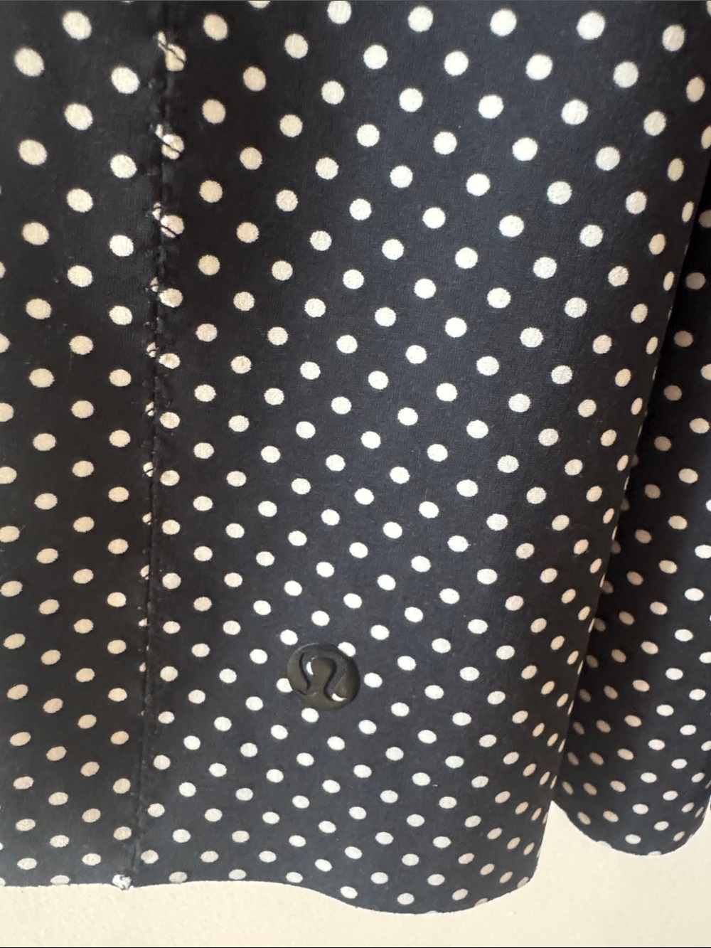 EUC lululemon Here To There Black Polka Dot Dress Navy 8 - Picture 3 of 8